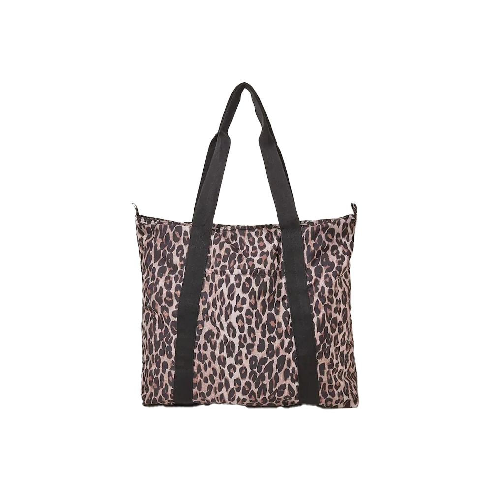 Accessorize Animal Packable Leopard Print Tote Bag