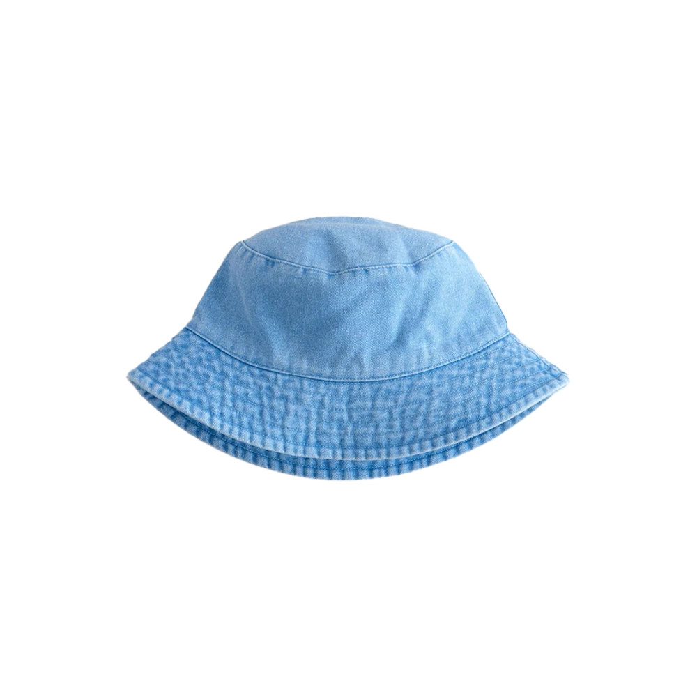 Blue 100% Cotton Washed Bucket Hat